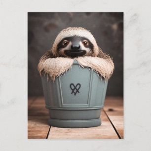 Funny Bathroom Decor Wall Art Sleuf Briefkaart