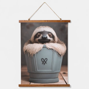 Funny Bathroom Decor Wall Art Sleuf Hangend Wandkleed
