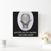 Funny Bathroom Novelty Wall klokken (Huis)