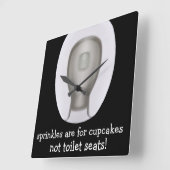 Funny Bathroom Novelty Wall klokken (Hoek)