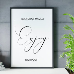 Funny Bathroom poster