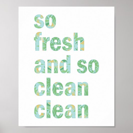 Funny Bathroom Wall Art drukt zo vers en schoon af Poster (Voorkant)