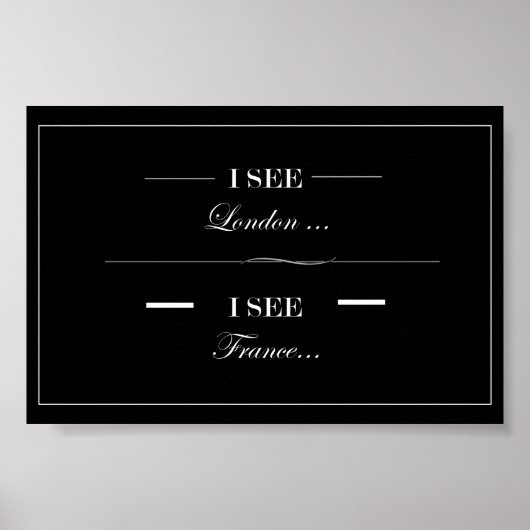 Funny Bathroom Wall Art Poster (Voorkant)