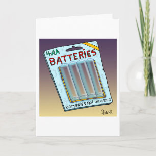 Funny Batteries Niet inbegrepen kaart en cadeau.