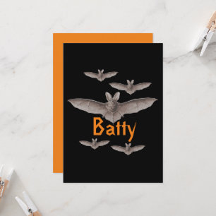 Funny Batty  Bats Black en Oranje Kaart