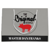 Funny BBBQ porc ajouter nom sac de fête (Devant)