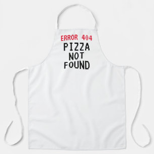 Funny BBQ apron Error 404 meme Pizza niet gevonden Schort