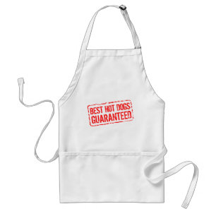 Funny BBQ apron voor mannen   Beste hotdogs gegara Standaard Schort