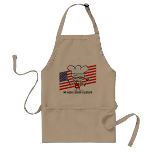 Funny BBQ apron voor vader Beige Standaard Schort