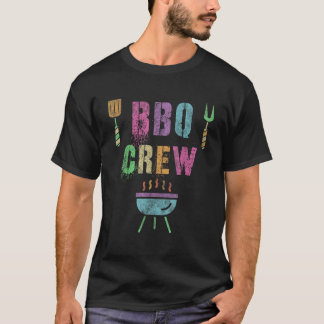 Funny BBQ CREW Grill Chef Cook Squad Cooking Summe T-shirt