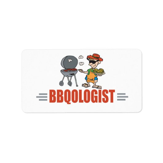 Funny BBQ Etiket (Voorkant)