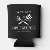 Funny BBQ Grill Master Personalized Barbecue Best Blikjeskoeler (Achterkant)