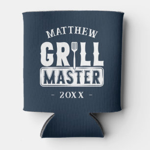 Funny BBQ Grill Master Personalized Barbecue King Blikjeskoeler