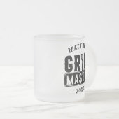 Funny BBQ Grill Master Personalized Barbecue King Matglas Koffiemok (Voorkant rechts)