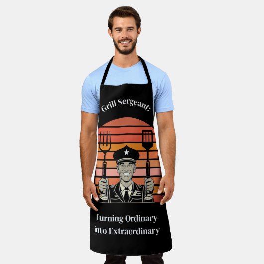 Funny BBQ Grilling Schort (Gedragen)