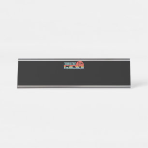 Funny BBQ ID roke die barbeque Retro Bureau Naambordje