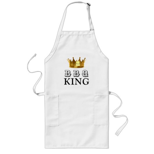 FUNNY BBQ KING GOLD CROWN MANNEN LONG SCHORT (Voorkant)
