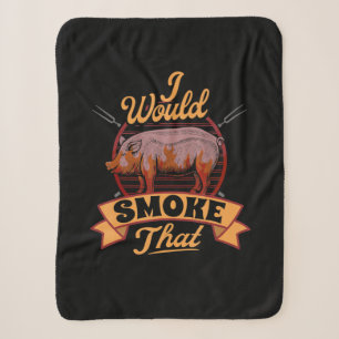 Funny BBQ Lover Gift Ik zou de BBQ-cadeaus willen Sherpa Deken