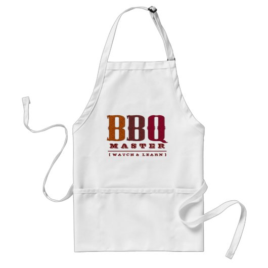 Funny BBQ Master of the Grill Apron Standaard Schort (Voorkant)