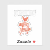 Funny Bbq Party Smoker Chef Costume dat ik zou rok Sticker (Vel)