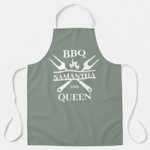 Funny BBQ Personalized Barbecue Queen Schort