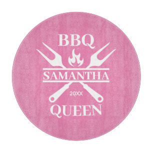 Funny BBQ Personalized Barbecue Queen Schort Cutti Snijplank