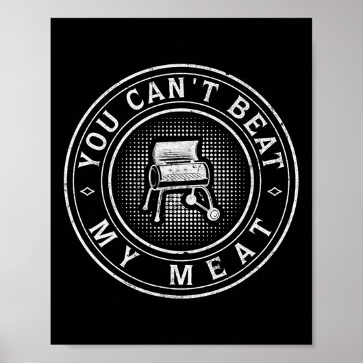 Funny Bbq Pit Reverse Flow Smoker Accessory Grill  Poster (Voorkant)