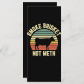 Funny Bbq Smoke Brisket Not Novelty Grilling Menu (Voorkant / Achterkant)