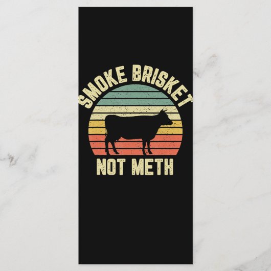 Funny Bbq Smoke Brisket Not Novelty Grilling Menu (Voorkant)