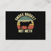 Funny Bbq Smoke Brisket Not Novelty Grilling Visitekaartje (Voorkant)