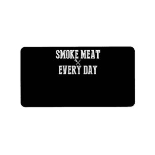 Funny Bbq Smoker Accessory Pitmaster Dad Grilling Etiket