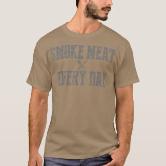Funny Bbq Smoker Accessory Pitmaster Dad Grilling T-shirt