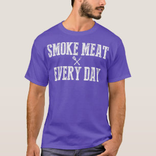 Funny Bbq Smoker Accessory Pitmaster Dad Grilling T-shirt