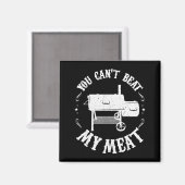 Funny Bbq T Reverse Flow Smoker Accessory Dad Gril Magneet (Voorkant / Achterkant)