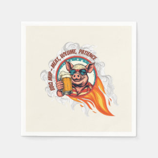 Funny BBQ Varken Bier Mok 4 juli | Grill Meester Servet