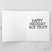 FUNNY BBW BIG GIRL BATHY BEAUTY BIRTHDAY KAART (Binnen)