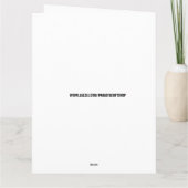 FUNNY BBW BIG GIRL BATHY BEAUTY BIRTHDAY KAART (Achterkant)