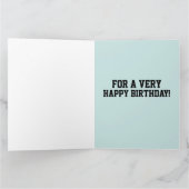 FUNNY BBW GRANDE FILLE BAIN BEAUTÉ CARTE D'ANNIVER (Intérieur)