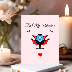 Funny Be My Valentijn Cartoon Vampire Bat Briefkaart