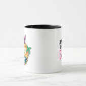Funny Beach Flamant rose tropical Mug (Centre)