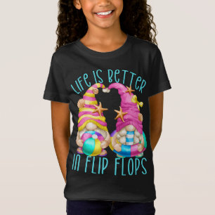 Funny Beach kabouters Het leven is beter in Teensl T-shirt