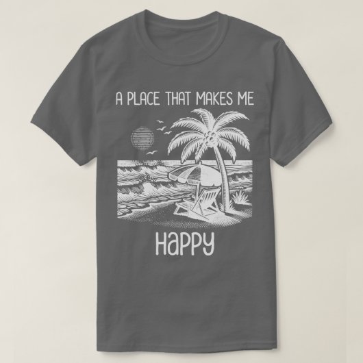 Funny Beach Life TShirt (Design devant)