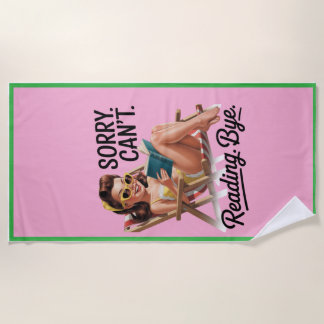 Funny Beach Towel for Readers Strandlaken