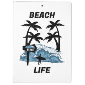 Funny Beach Wave Klembord (Achterkant)