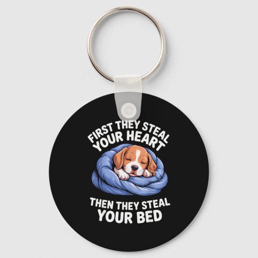 Funny Beagle Design For Men Women Hound Beagle Dog Sleutelhanger (Voorkant)