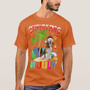 Funny Beagles in Santa Hat Sunbril Kerstmis in T-shirt