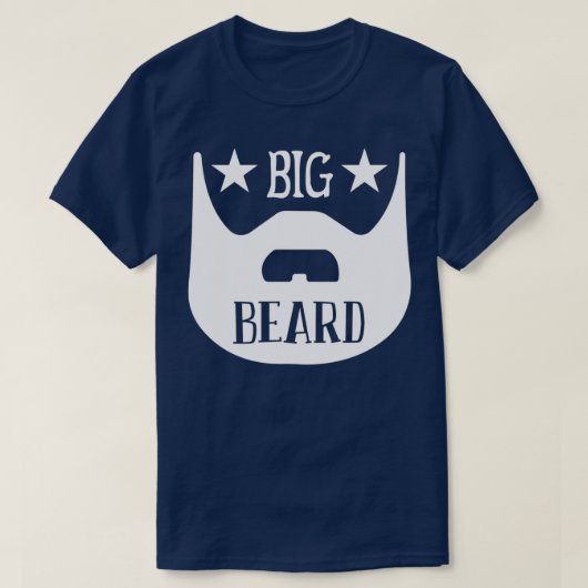 Funny Beard geeft Big Beard Classic TShirt (Design voorkant)