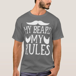Funny Beard Giften voor mannen Mijn Rijk Mijn Rege T-shirt