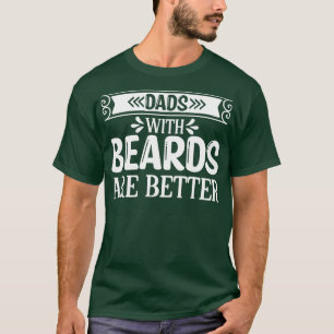 Funny Beard Gifts Dads met een laag oppervlak zijn T-shirt