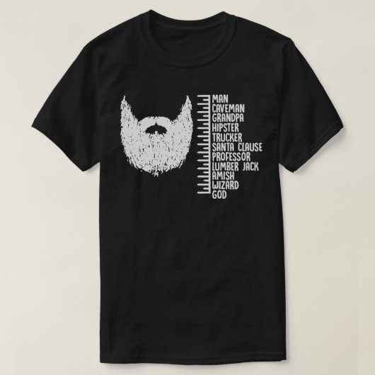 Funny Beard Growth TShirt (Design devant)